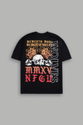 YESTERDAY'S GONE "PREMIUM" OVERSIZED TEE IN BLACK