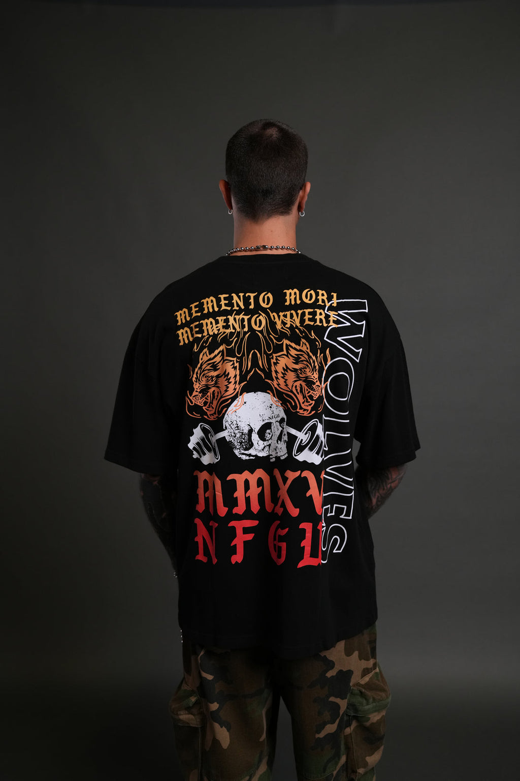 YESTERDAY'S GONE "PREMIUM" OVERSIZED TEE IN BLACK