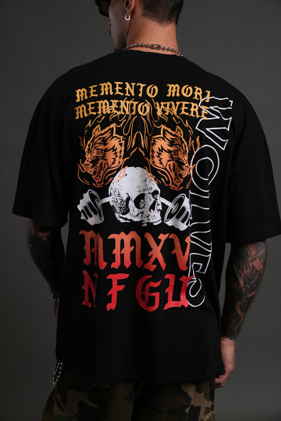 YESTERDAY'S GONE "PREMIUM" OVERSIZED TEE IN BLACK