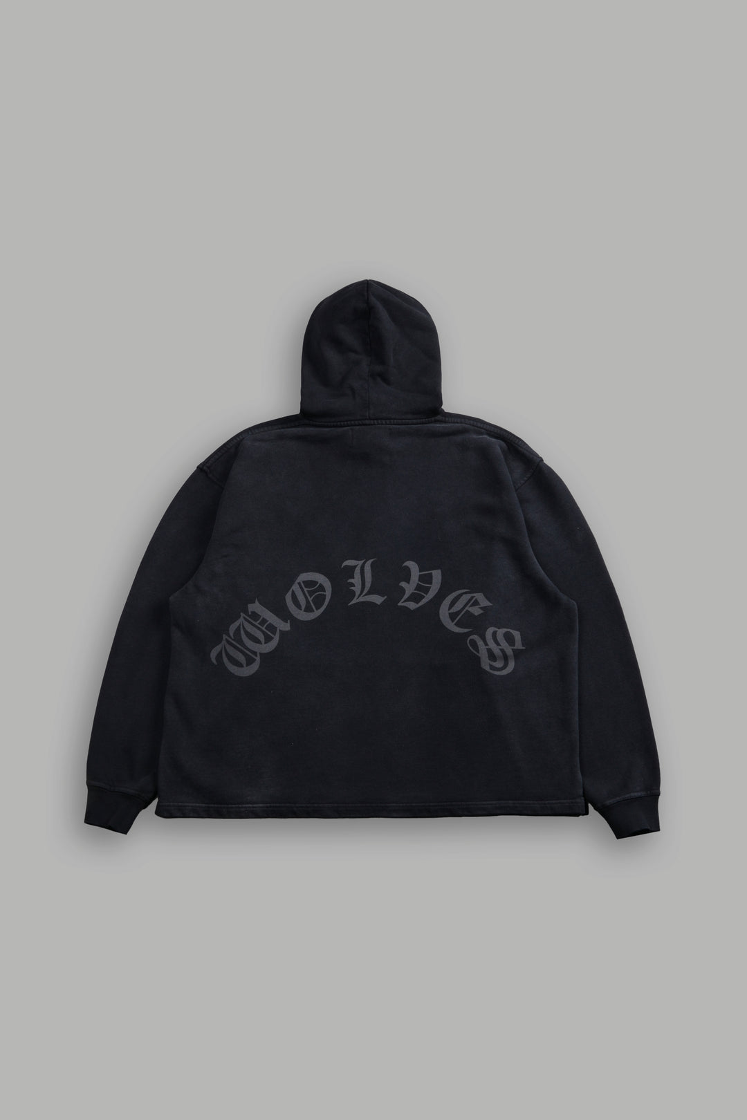 PHANTOM NIGHT CHOPPER "MOATY" HOODIE IN BLACK DRIFT WASH