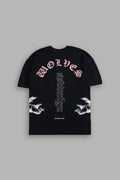 WON'T GIVE UP "PREMIUM" OVERSIZED TEE IN BLACK