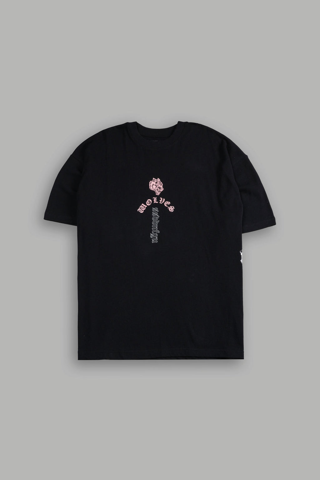 WON'T GIVE UP "PREMIUM" OVERSIZED TEE IN BLACK