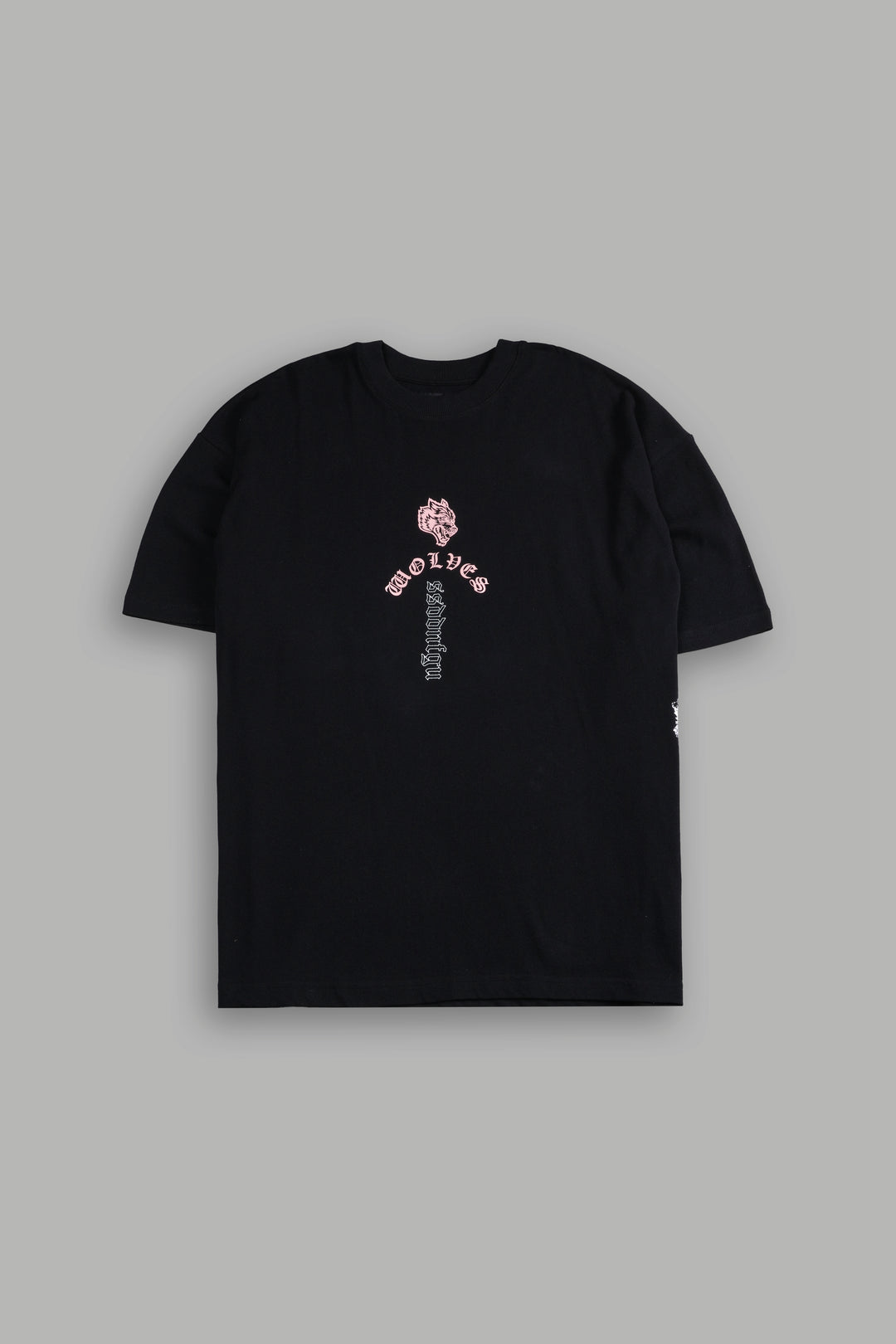 WON'T GIVE UP "PREMIUM" OVERSIZED TEE IN BLACK