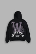 KEEP ON FIGHTING "PIERCE" HOODIE IN BLACK