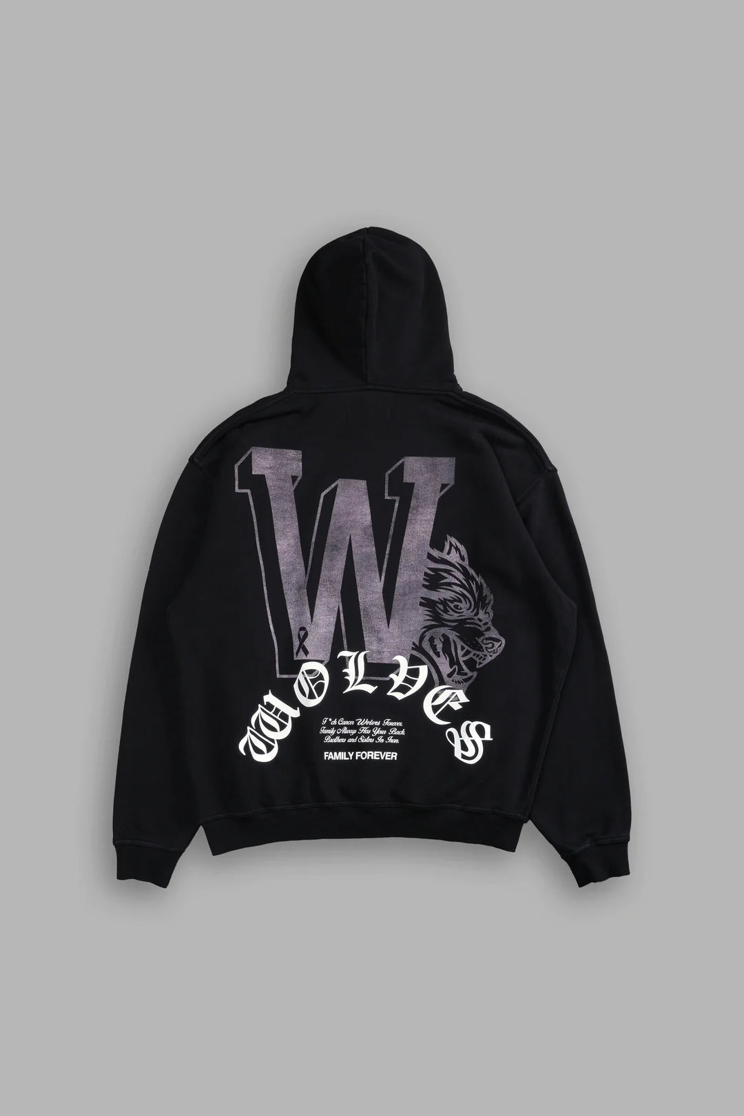 KEEP ON FIGHTING "PIERCE" HOODIE IN BLACK