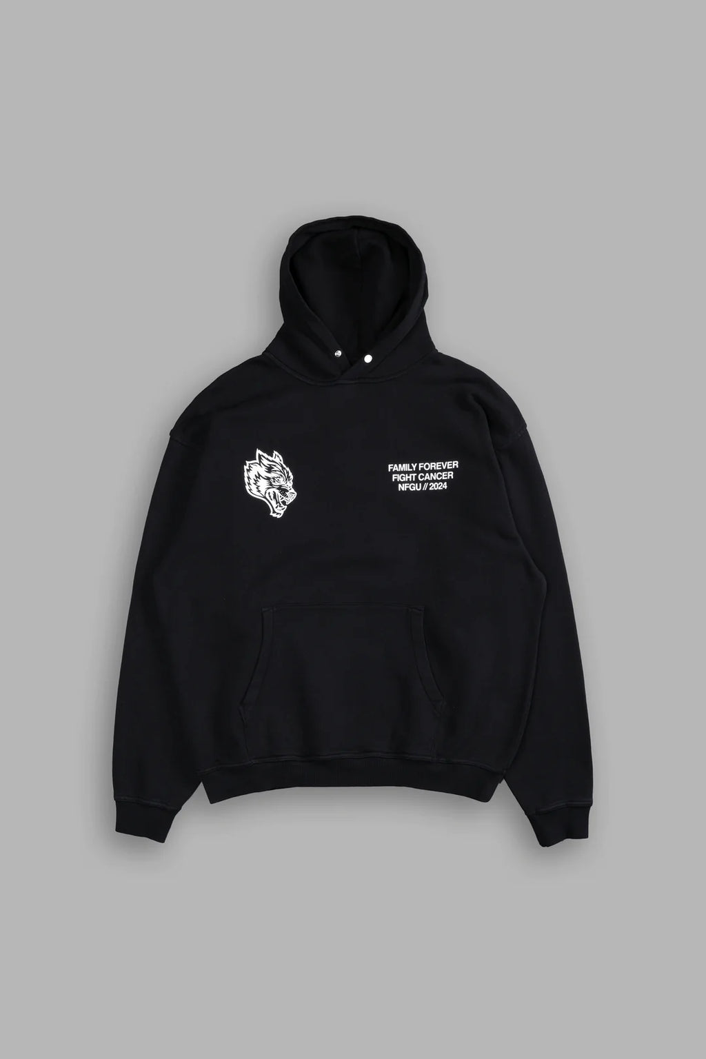 KEEP ON FIGHTING "PIERCE" HOODIE IN BLACK