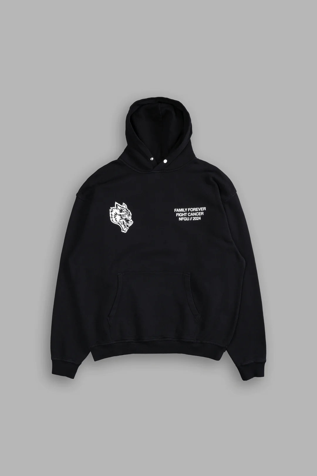 KEEP ON FIGHTING "PIERCE" HOODIE IN BLACK