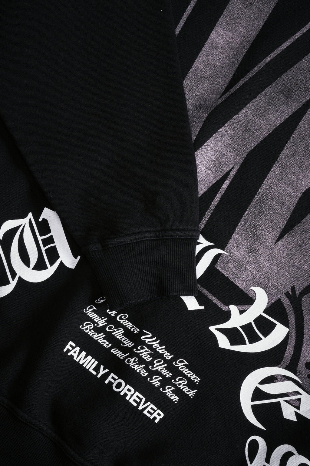 KEEP ON FIGHTING "PIERCE" HOODIE IN BLACK