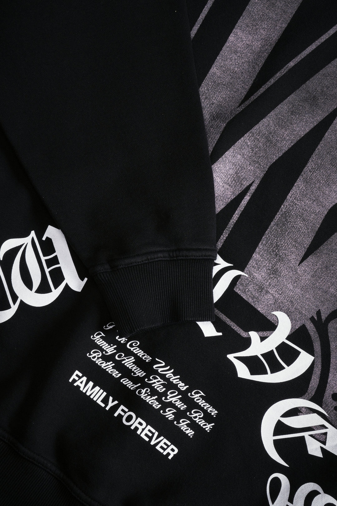 KEEP ON FIGHTING "PIERCE" HOODIE IN BLACK