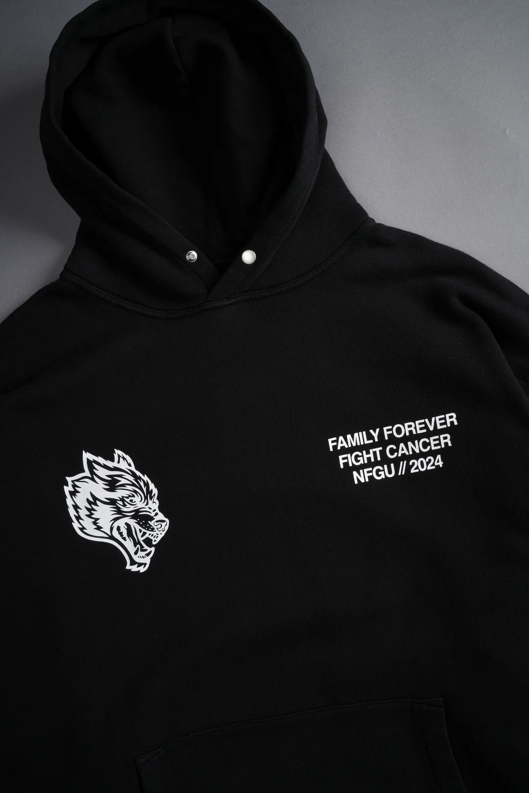 KEEP ON FIGHTING "PIERCE" HOODIE IN BLACK