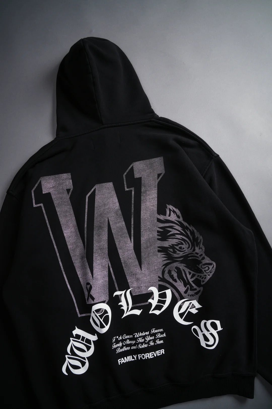 KEEP ON FIGHTING "PIERCE" HOODIE IN BLACK