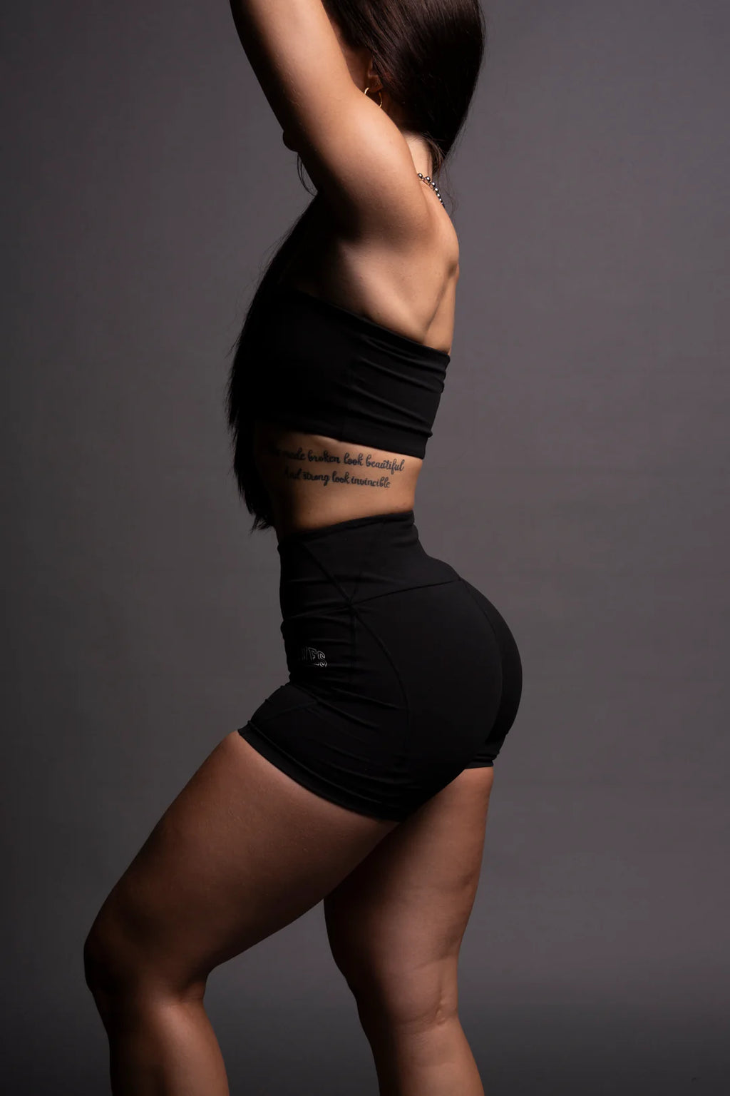 LOYALTY "ALEXA" ENERGY SHORTS IN BLACK
