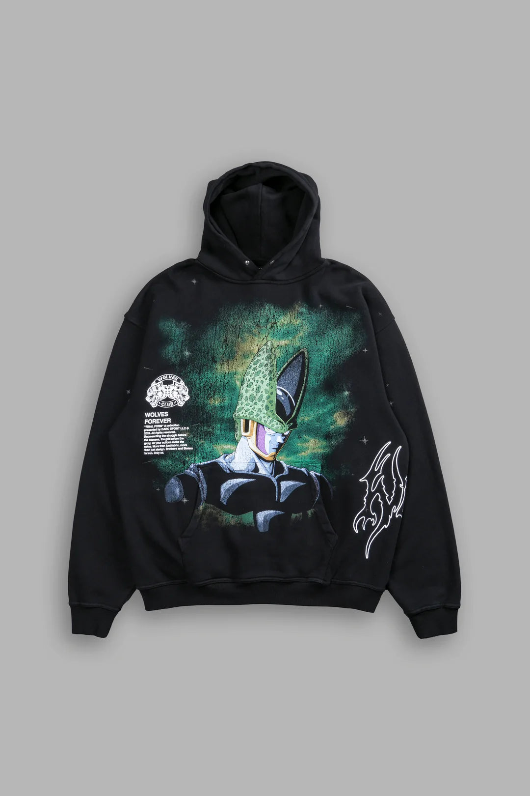 CELL ENERGY "PIERCE" HOODIE IN BLACK