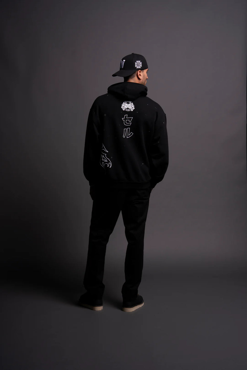 CELL ENERGY "PIERCE" HOODIE IN BLACK