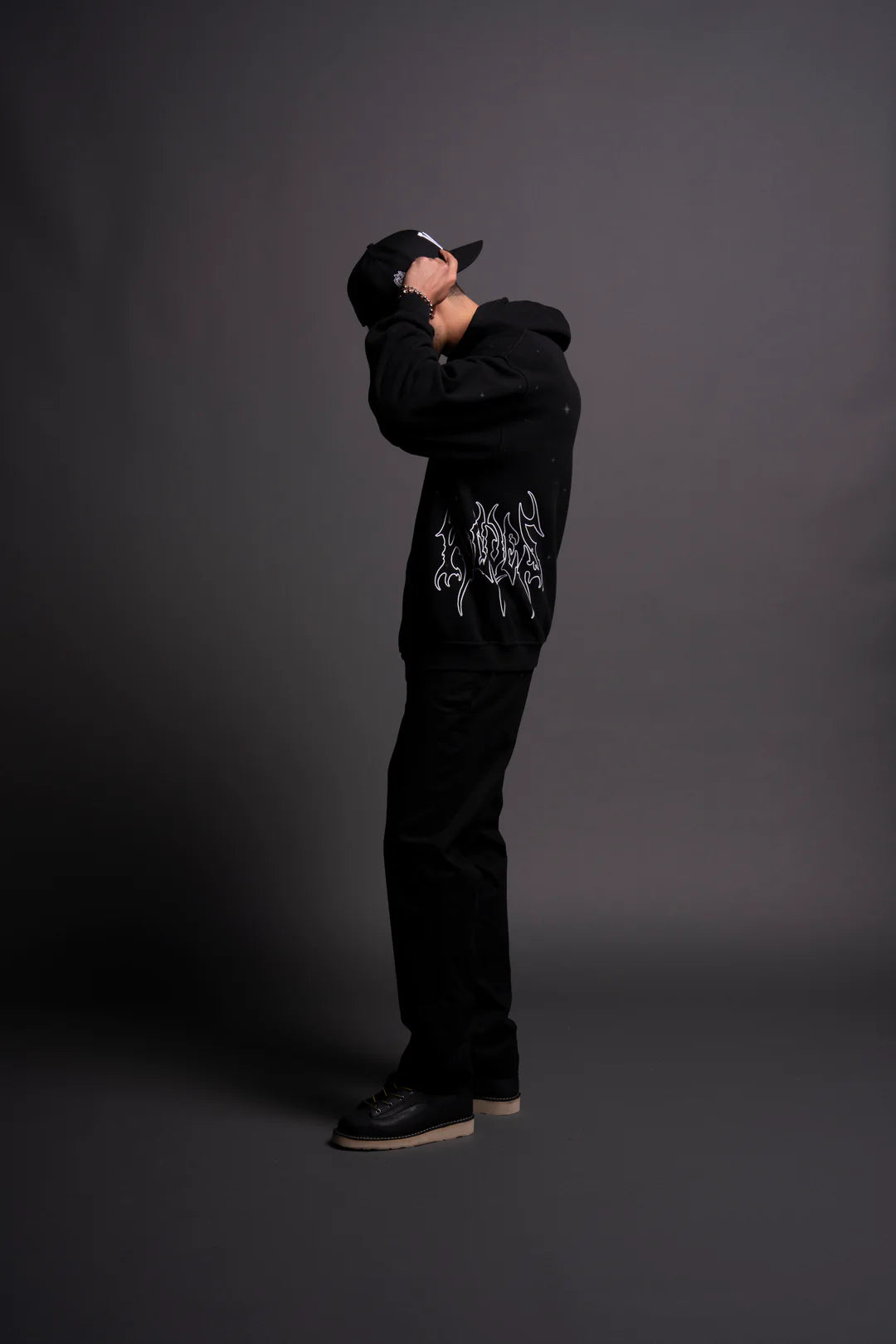 CELL ENERGY "PIERCE" HOODIE IN BLACK
