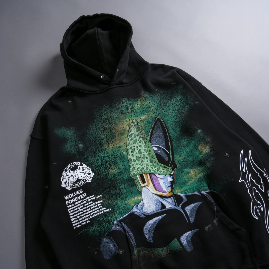 CELL ENERGY "PIERCE" HOODIE IN BLACK