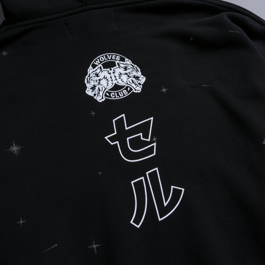 CELL ENERGY "PIERCE" HOODIE IN BLACK