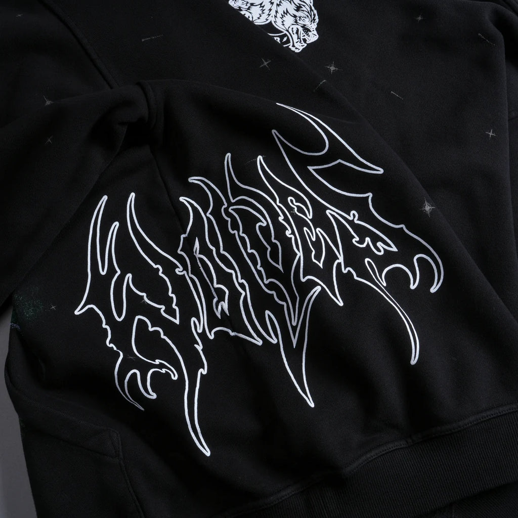 CELL ENERGY "PIERCE" HOODIE IN BLACK