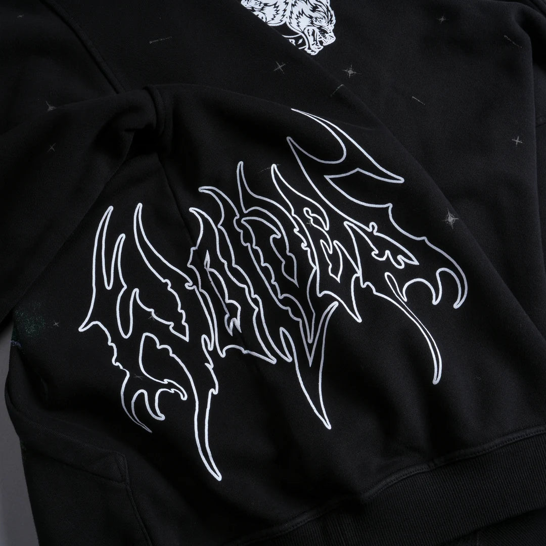 CELL ENERGY "PIERCE" HOODIE IN BLACK