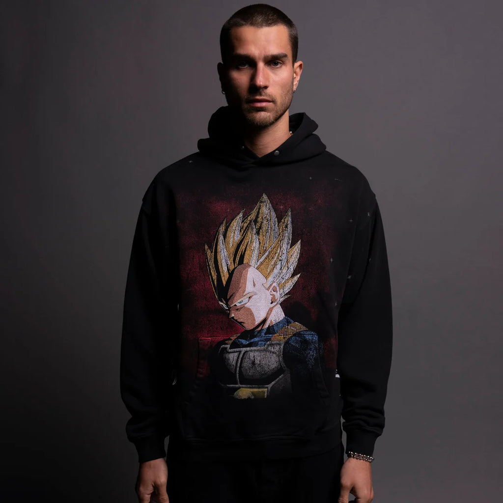 VEGETA ENERGY "PIERCE" HOODIE IN BLACK