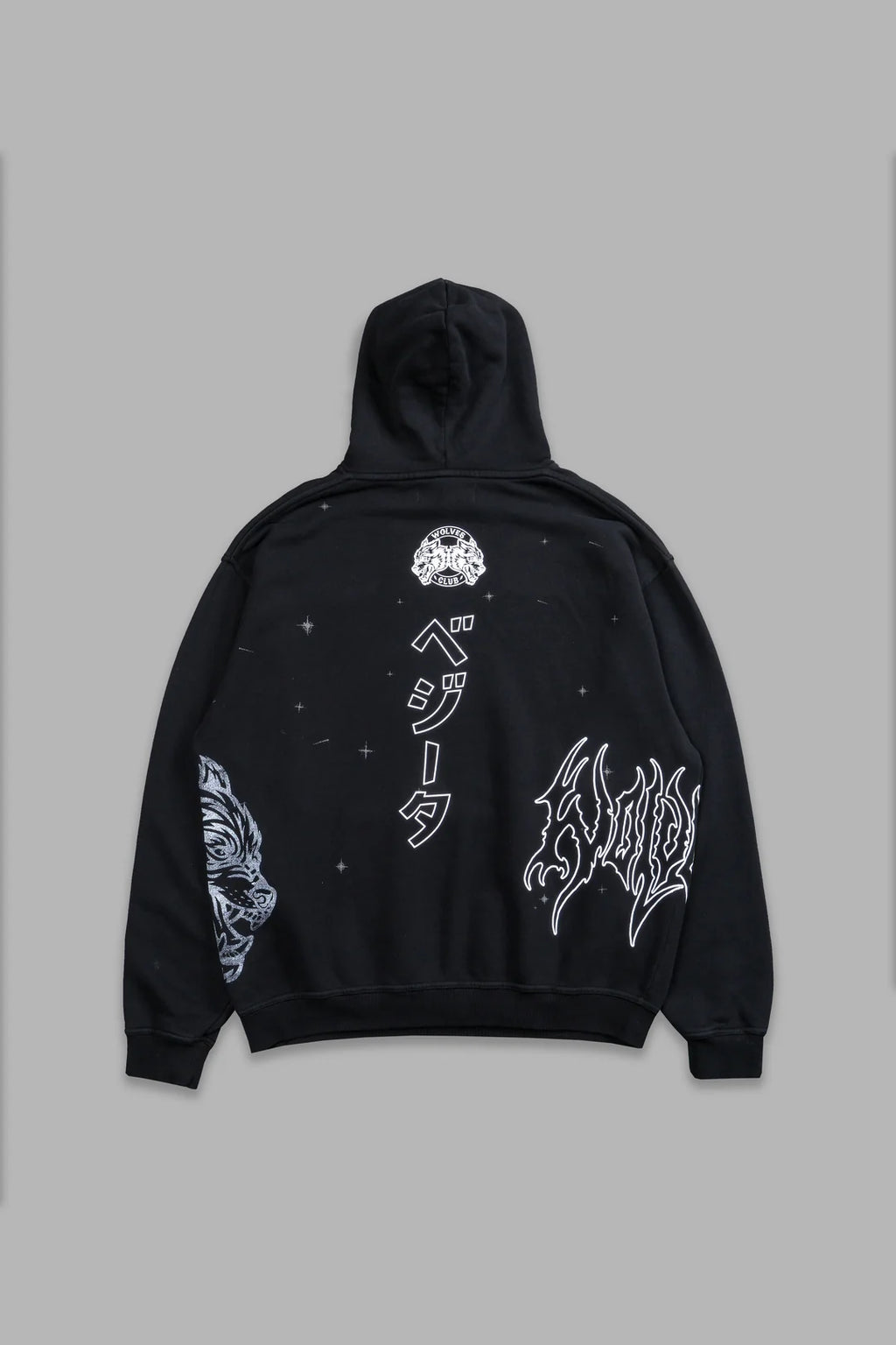 VEGETA ENERGY "PIERCE" HOODIE IN BLACK