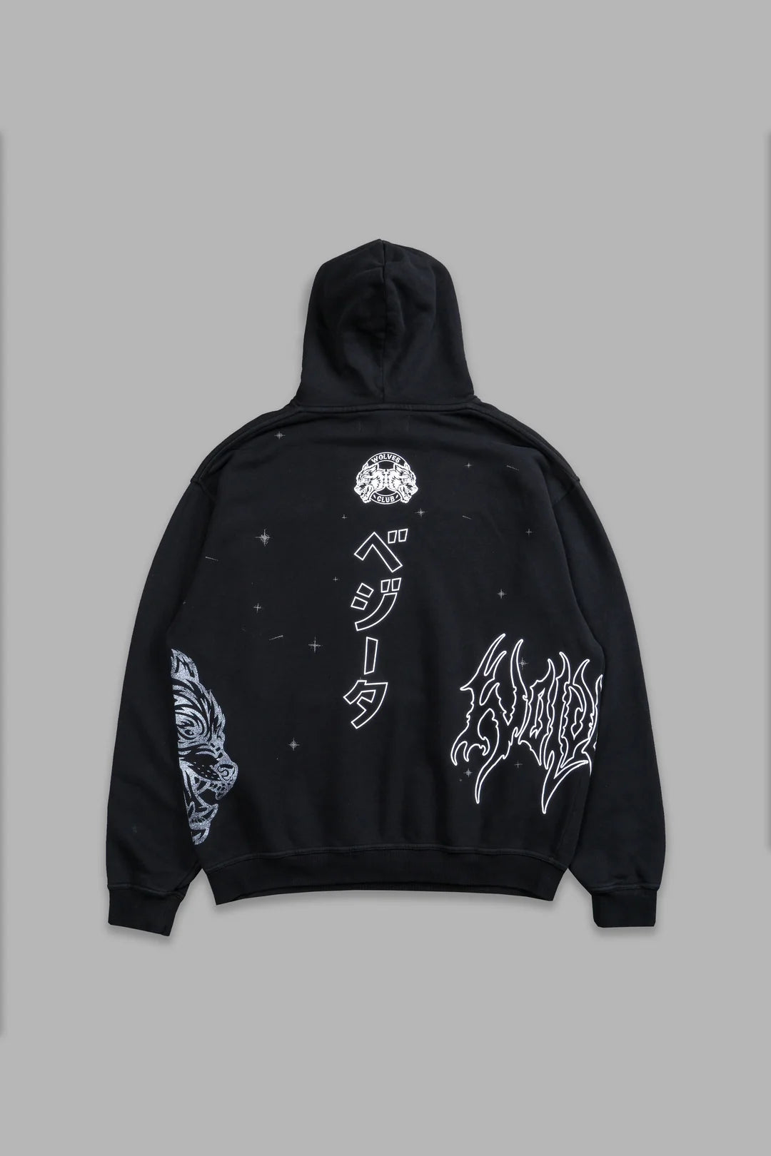 VEGETA ENERGY "PIERCE" HOODIE IN BLACK
