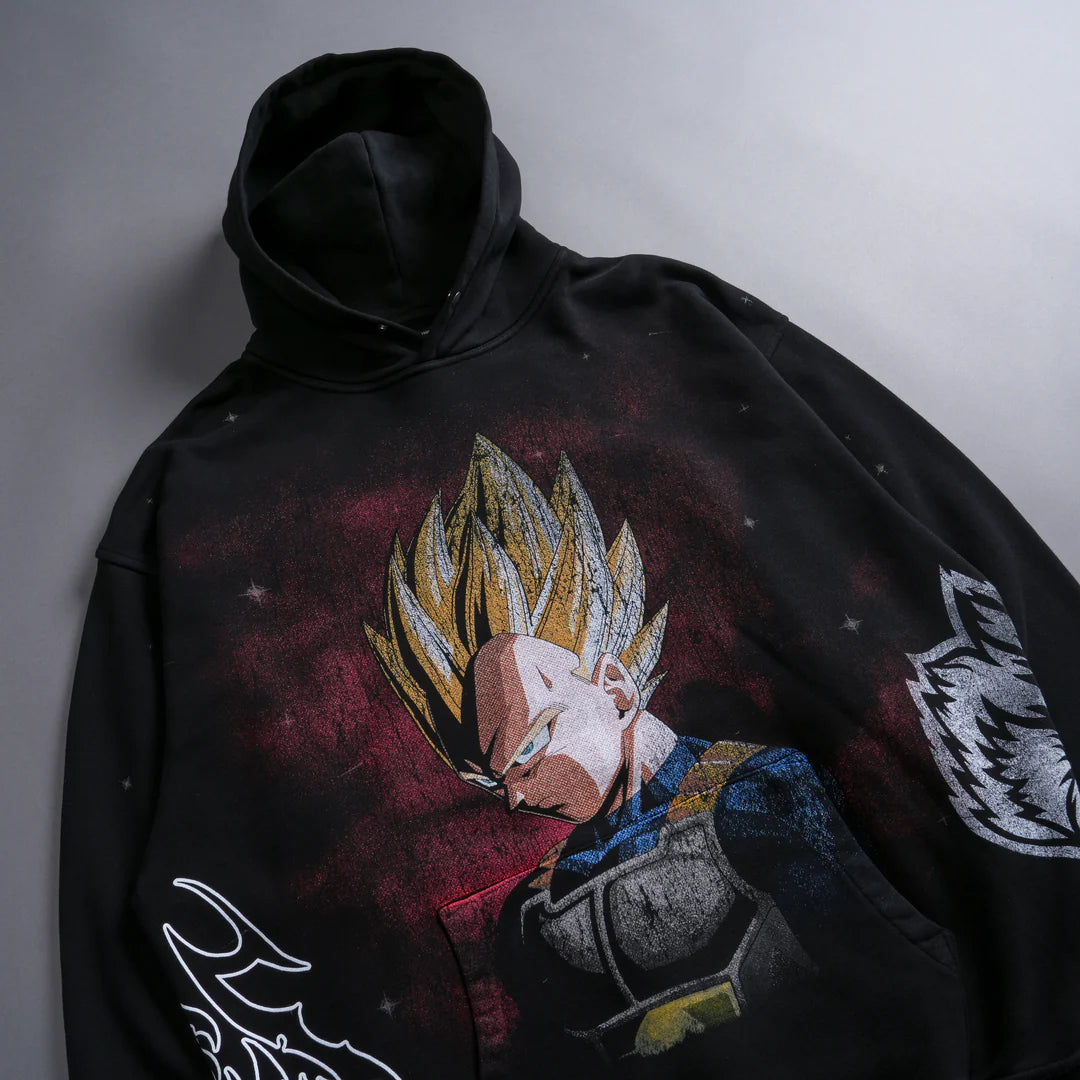 VEGETA ENERGY "PIERCE" HOODIE IN BLACK