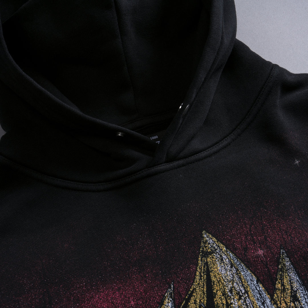 VEGETA ENERGY "PIERCE" HOODIE IN BLACK