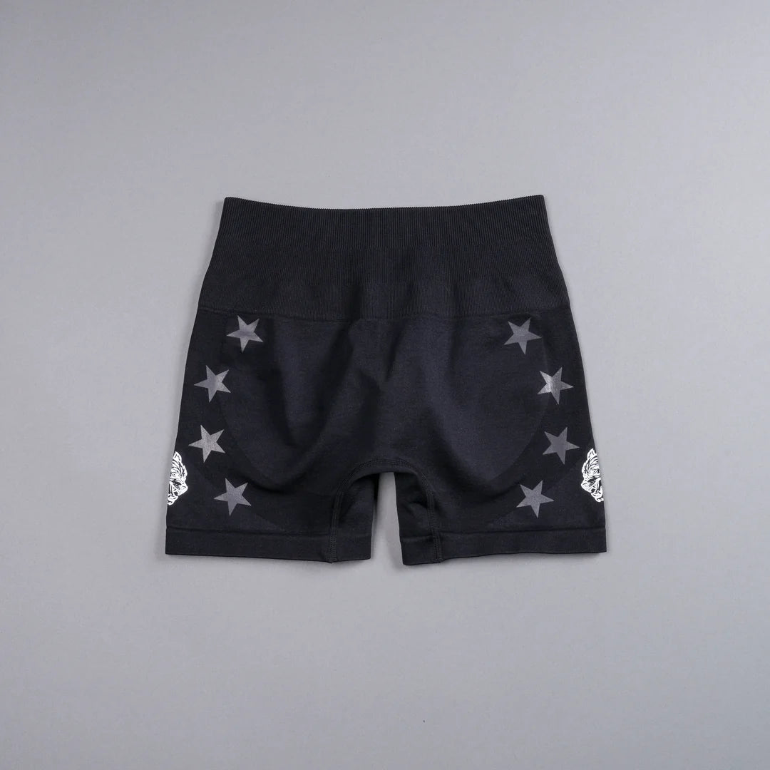 VICTORY EVERSON SEAMLESS "SIERRA" SHORTS IN BLACK
