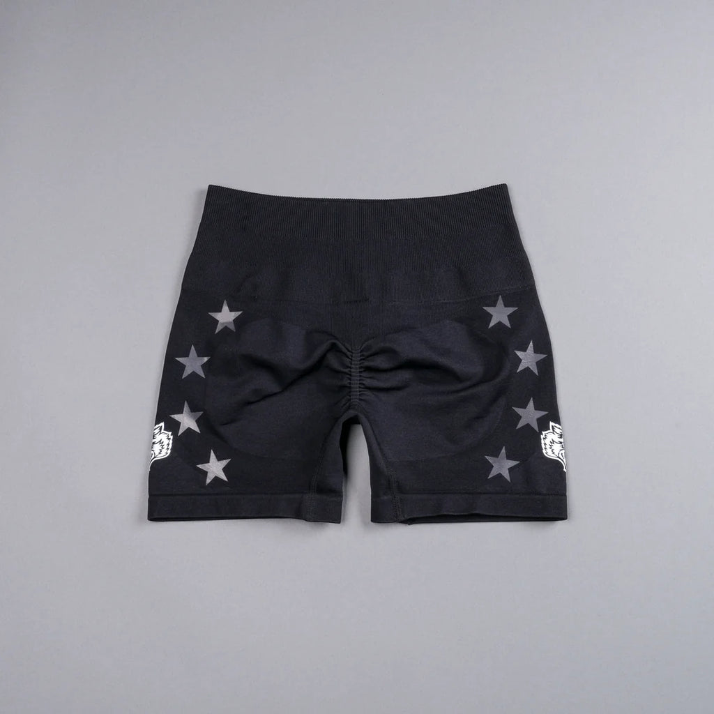 VICTORY EVERSON SEAMLESS "SIERRA" SHORTS IN BLACK