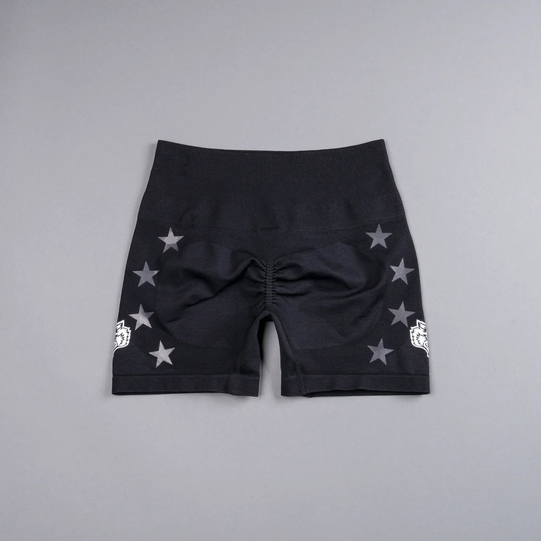 VICTORY EVERSON SEAMLESS "SIERRA" SHORTS IN BLACK