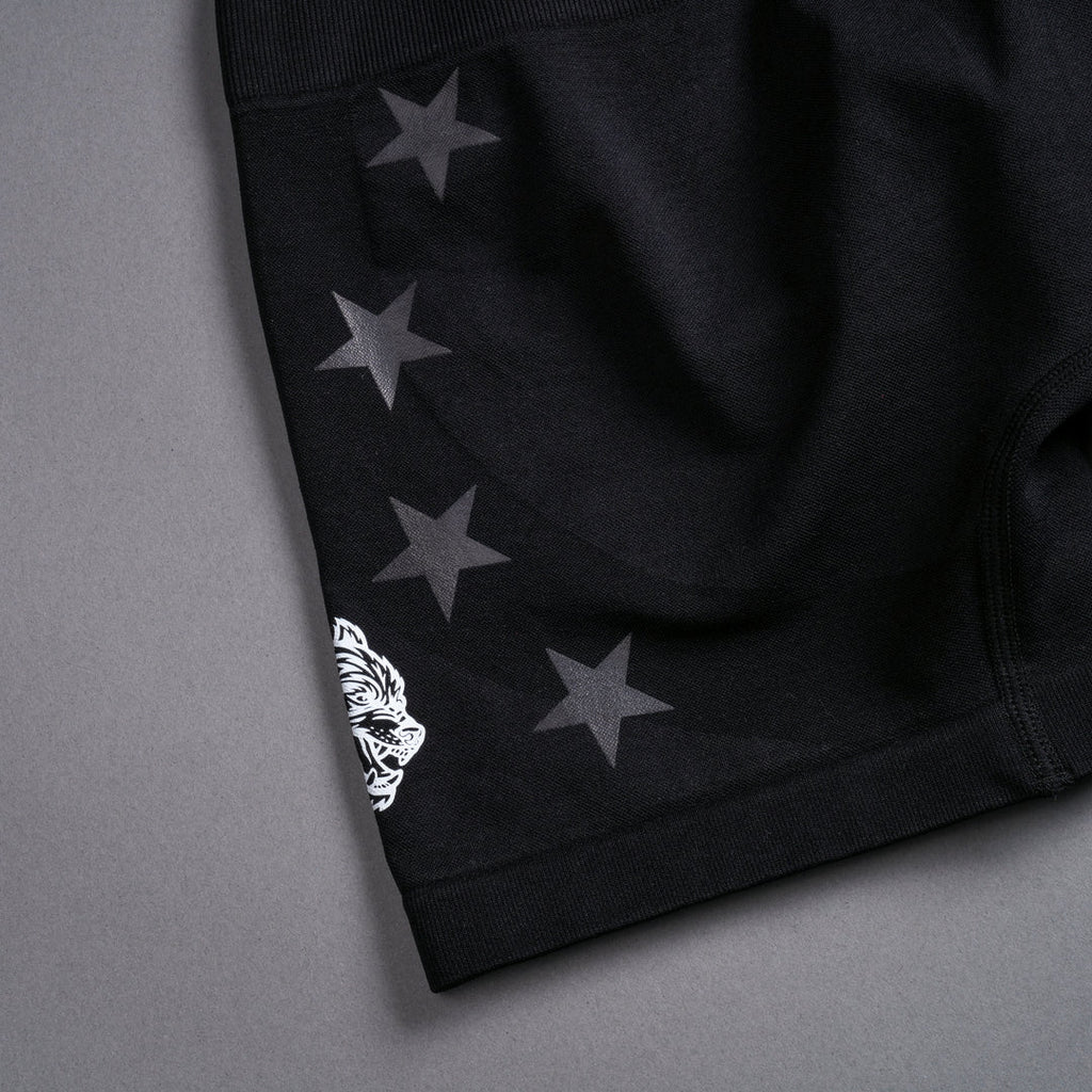 VICTORY EVERSON SEAMLESS "SIERRA" SHORTS IN BLACK