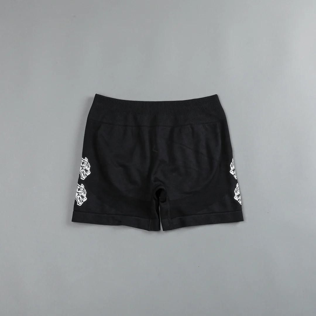 SHE OUR LOYALTY KATYA SEAMLESS SHORTS IN BLACK