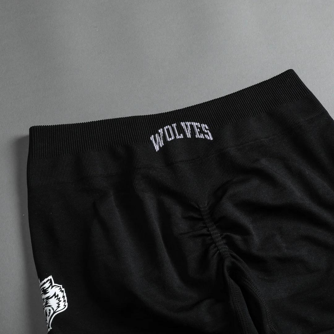 SHE OUR LOYALTY KATYA SEAMLESS SHORTS IN BLACK