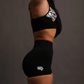 WOLVES FOREVER SEAMLESS EVERSON "TRAINING" SHORTS IN BLACK