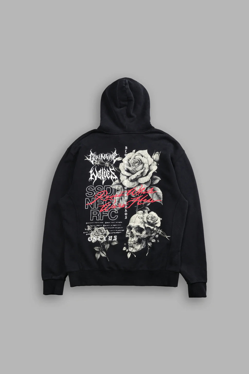 MORI BLOOM "WYOMING" UNISEX HOODIE IN BLACK