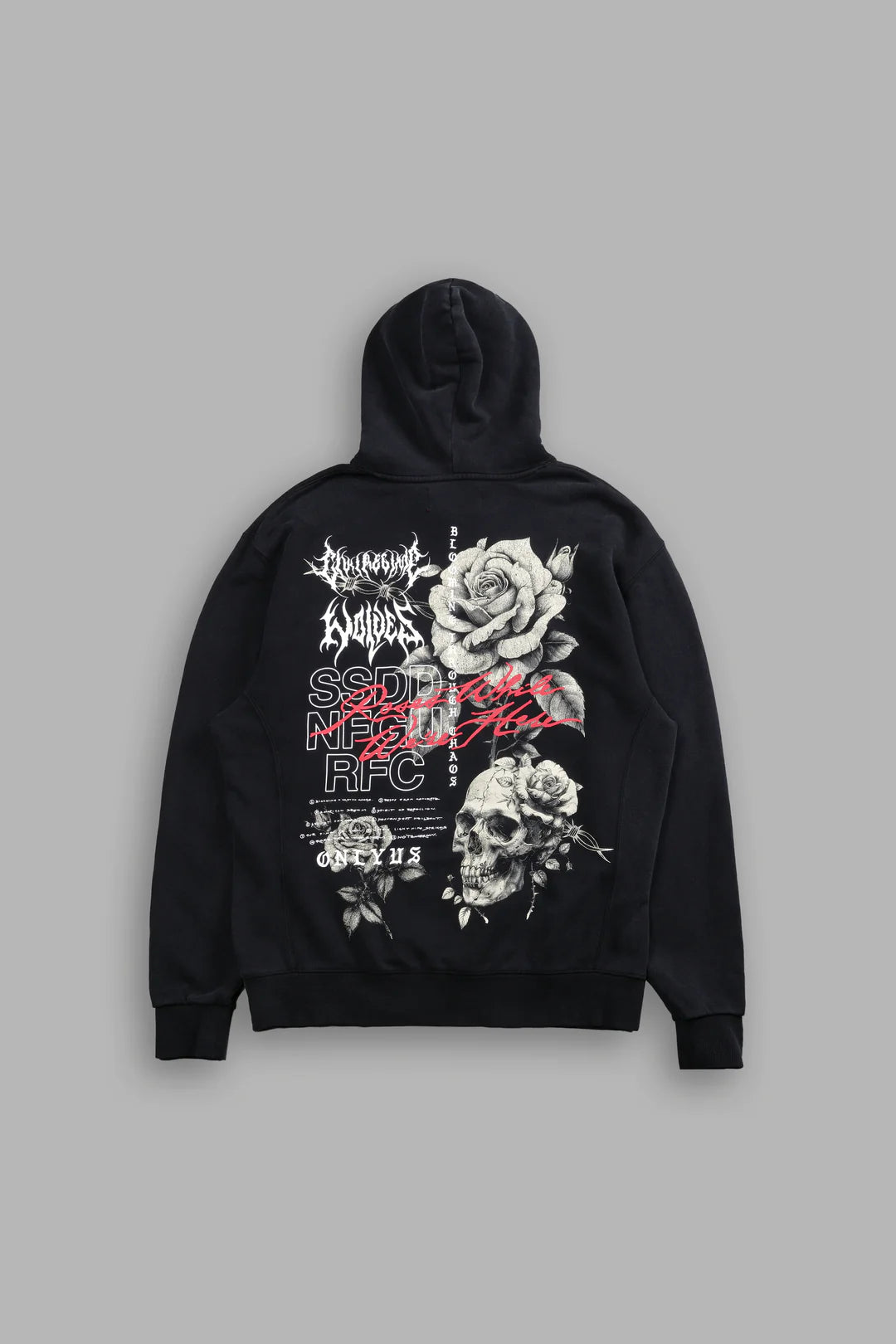 MORI BLOOM "WYOMING" UNISEX HOODIE IN BLACK