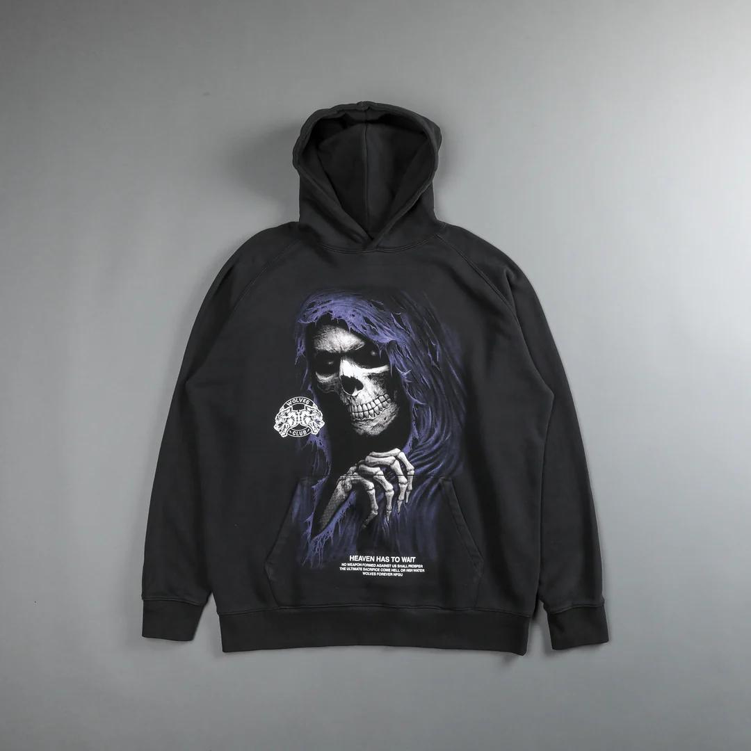 REAPER V2 “VINTAGE RAGLAN” HOODIE IN CHARCOAL