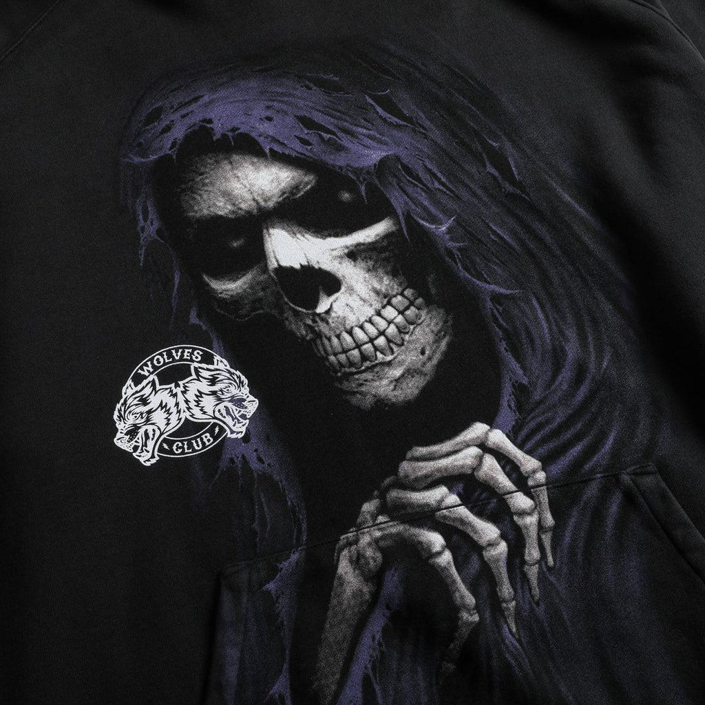REAPER V2 “VINTAGE RAGLAN” HOODIE IN CHARCOAL