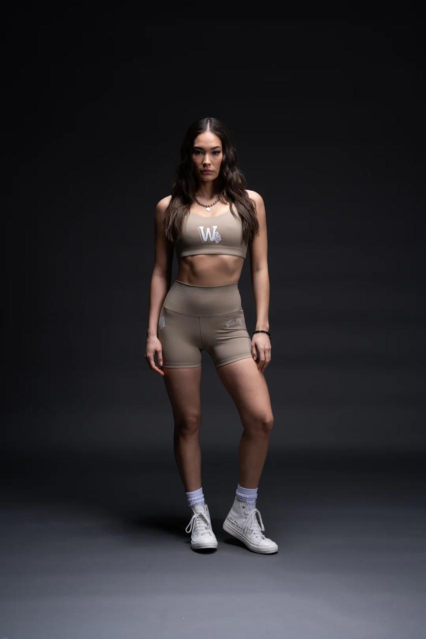 MARKED "SOTO" ENERGY BRA IN TAUPE