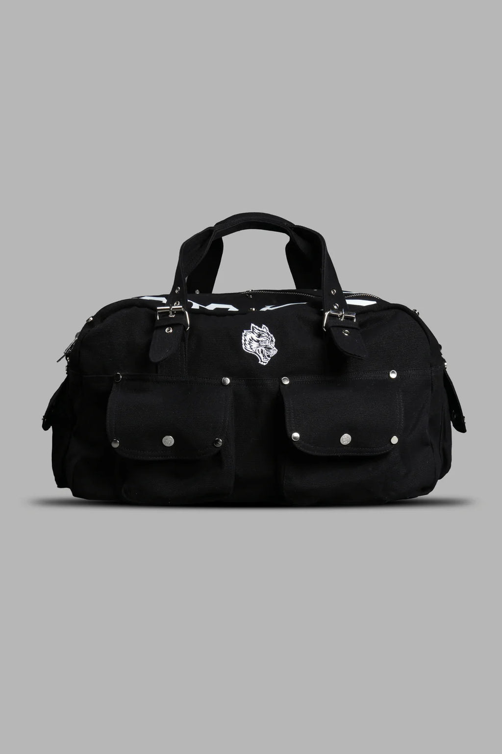OUR MANTRA DUFFLE SHOULDER BAG IN BLACK