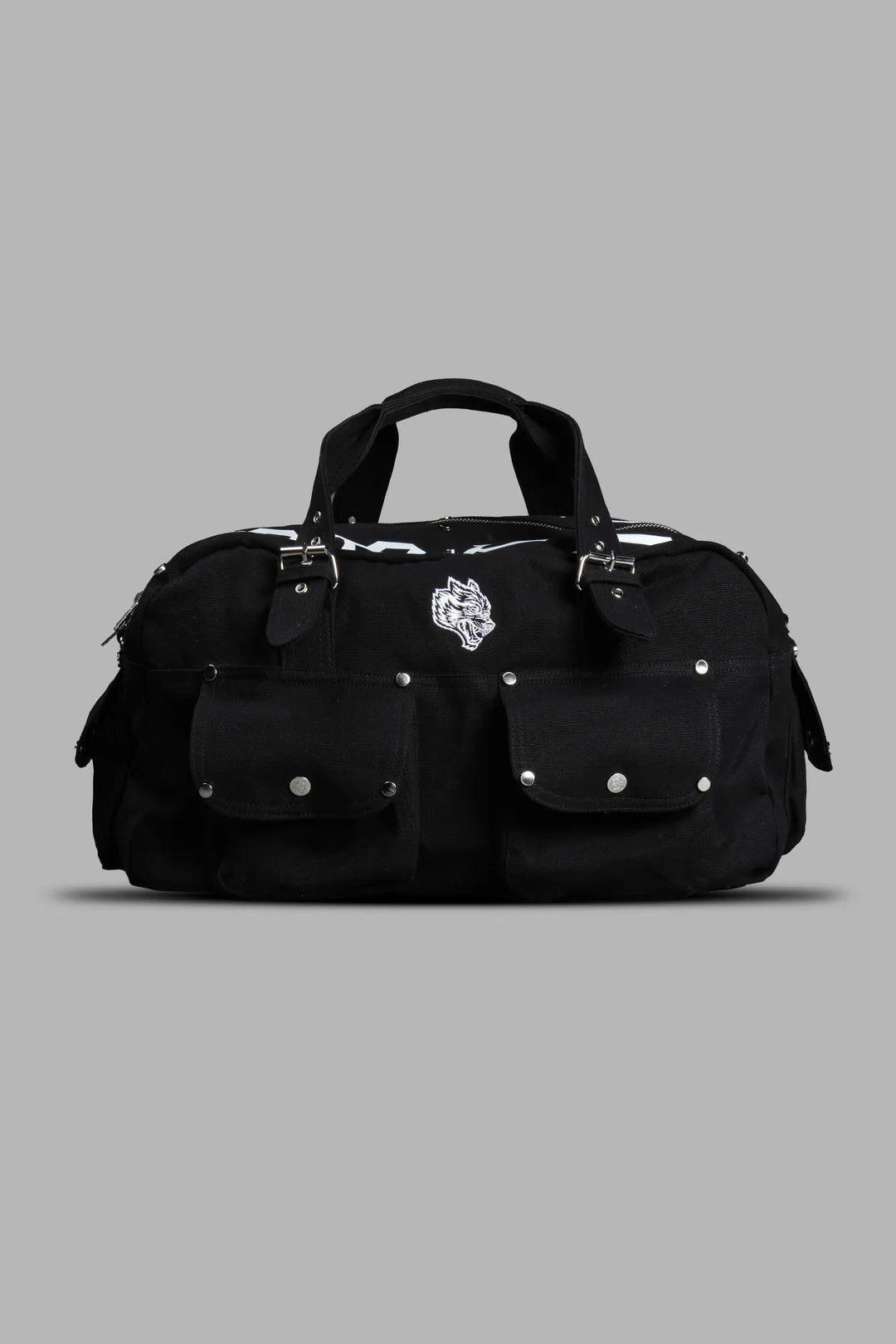 OUR MANTRA DUFFLE SHOULDER BAG IN BLACK