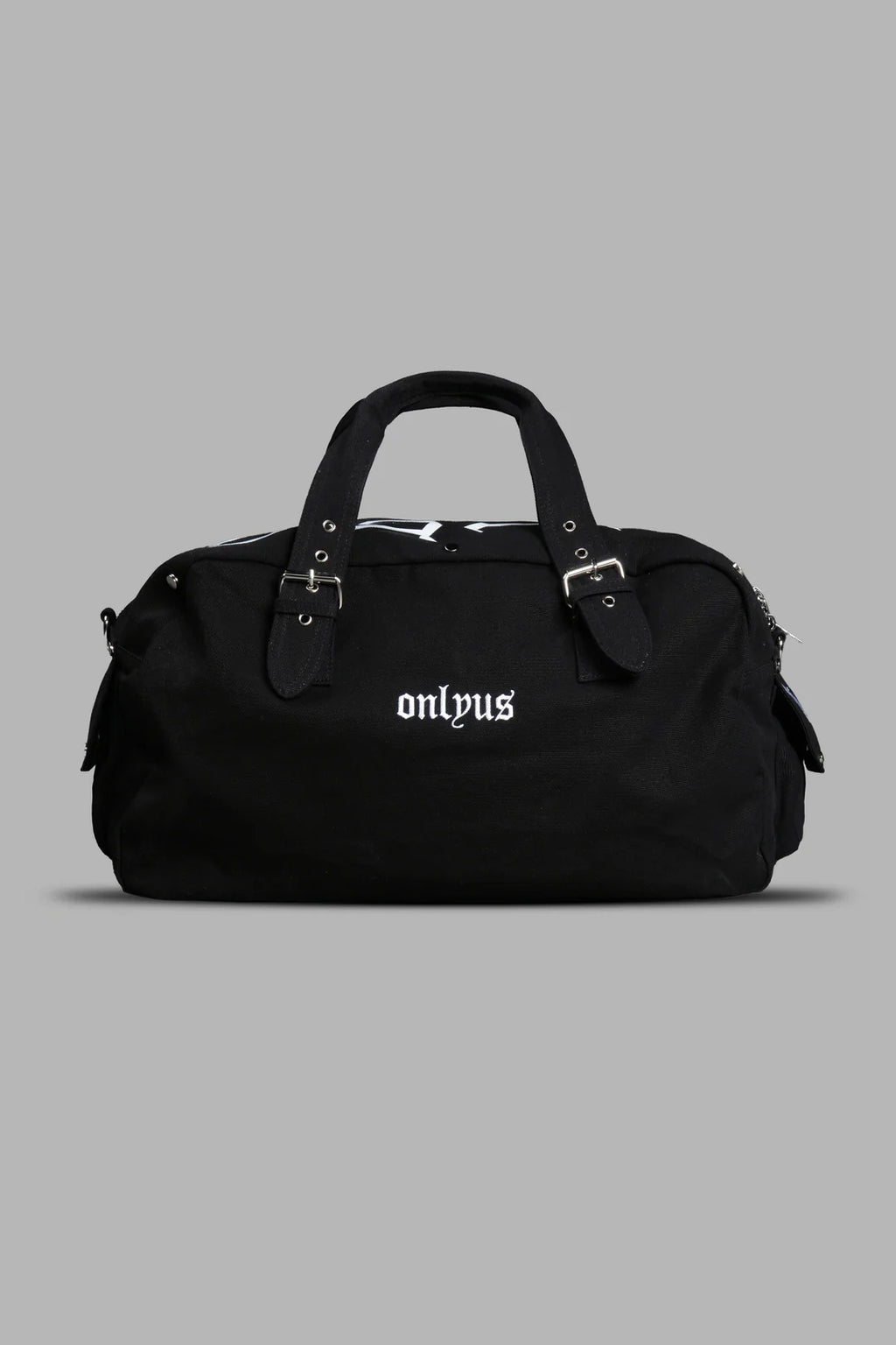 OUR MANTRA DUFFLE SHOULDER BAG IN BLACK
