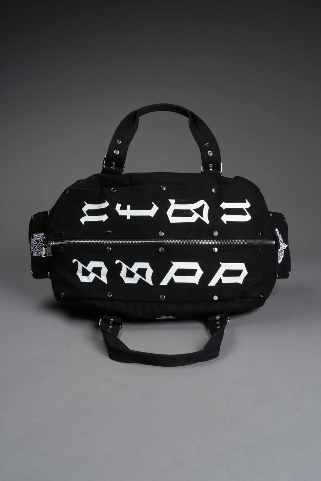 OUR MANTRA DUFFLE SHOULDER BAG IN BLACK