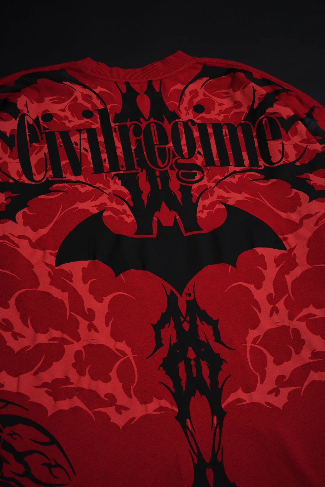 GOTHAM CALLING AMERICAN CLASSIC OVERSIZED TEE IN RADIANT RED