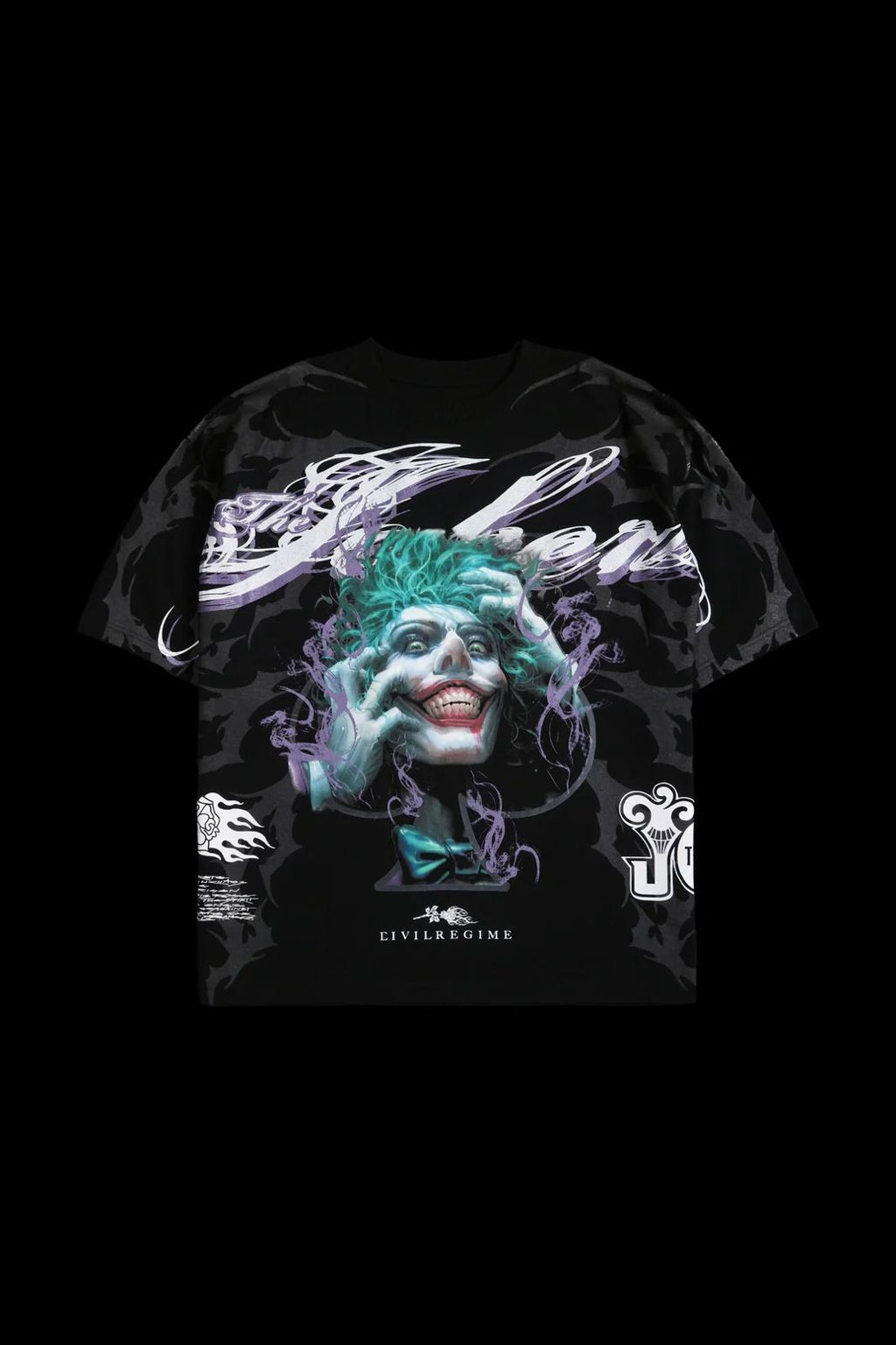 THE JOKER ACE 199X OVERSIZED TEE IN BLACK