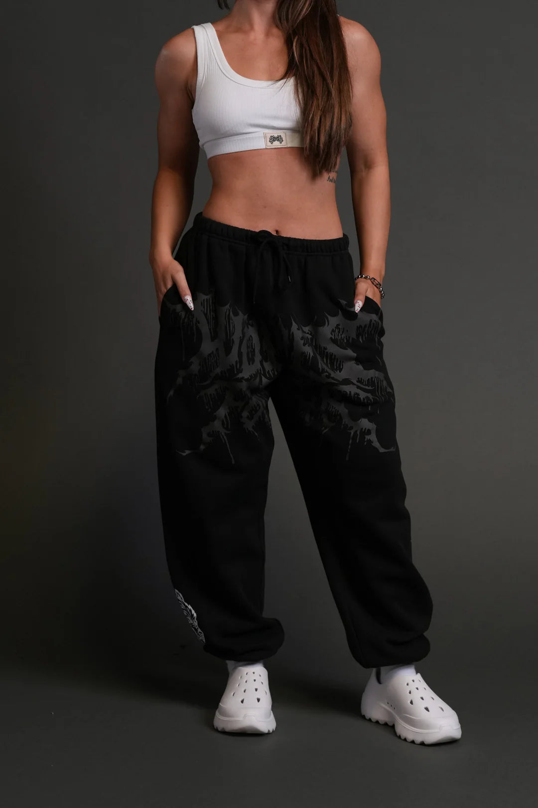 FORGED FROM IRON LIGHTWEIGHT LOUNGER SWEAT PANTS IN BLACK