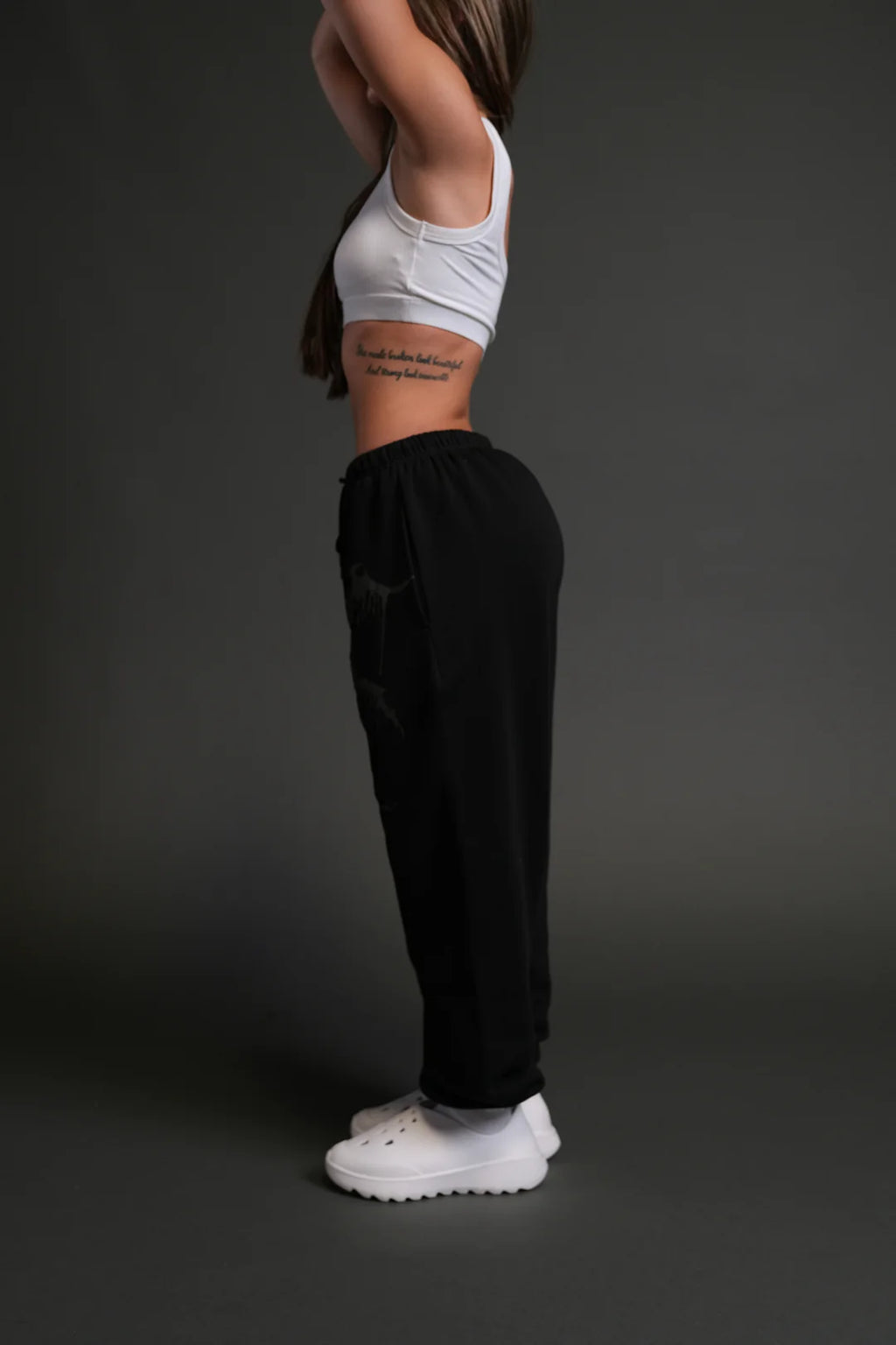 FORGED FROM IRON LIGHTWEIGHT LOUNGER SWEAT PANTS IN BLACK