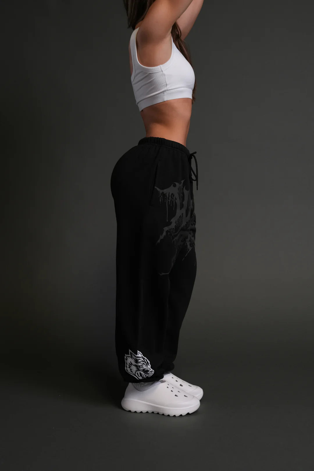 FORGED FROM IRON LIGHTWEIGHT LOUNGER SWEAT PANTS IN BLACK