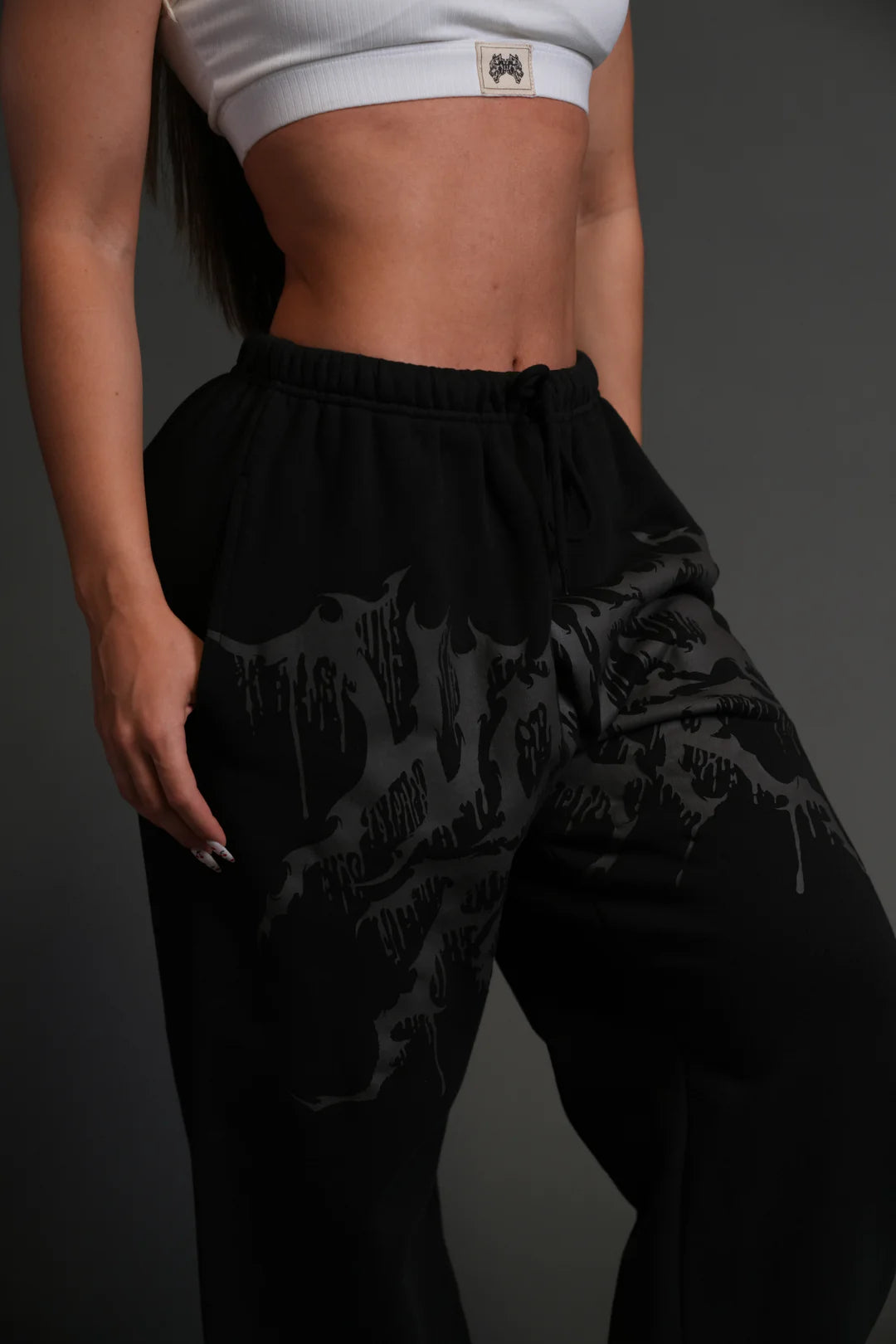 FORGED FROM IRON LIGHTWEIGHT LOUNGER SWEAT PANTS IN BLACK